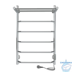 Полотенцесушитель электрический Indigo Roof Lux П5 с полкой (с таймером) 50х80 графит (с возможностью скрытого подключения, подключение R/L)