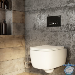 Кнопка смыва Iddis Unifix UNI71MBi77 черный матовый