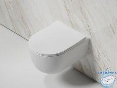 Унитаз подвесной безободковый Ceramicanova Modena  Rimless CN6063 с сиденьем быстросъемным Soft Close (микролифт)