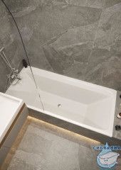 Акриловая ванна Toni Arti Amatrice PL (усиленная) 170x75 с каркасом