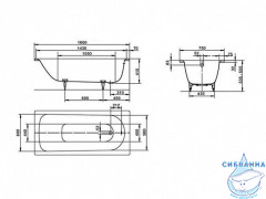 Стальная ванна Kaldewei Saniform Plus 372-1 160x75 standard с ножками