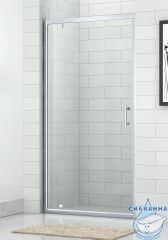 Дверь в нишу Roltechnik OBDO1 90 профиль хром, стекло прозрачное 4000709