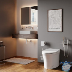 Унитаз приставной Iddis Pulse PULIDSEi26 с сиденьем Soft Close (микролифт)