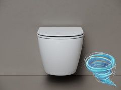 Унитаз подвесной безободковый Ceramicanova Whirl CN11007T с сиденьем быстросъемным Soft Close (микролифт)