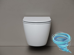 Унитаз подвесной безободковый Ceramicanova Whirl CN11007T с сиденьем быстросъемным Soft Close (микролифт)