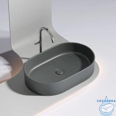  Раковина на столешницу 61 см Ceramicanova Element CN6048MDH (антрацит)