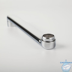 Излив для смесителя, ванна, плоский, нерж. сталь, 172 мм, поворотный, хром, IDDIS, 995F17C2SM