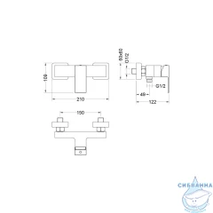 Смеситель для душа Aquatek Либра AQ1660CR (хром)