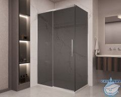 Душевое ограждение Vincea Stella 120x90 профиль хром, стекло тонированное VSR-1ST9012CG