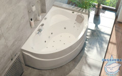Акриловая ванна 1Marka Catania 150x105 R с каркасом