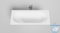 Ванна из искусственного камня Salini Ornella Kit 160x70 (материал S-Sense, белый матовый)