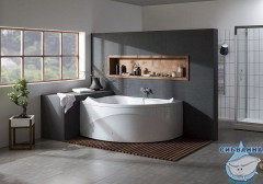 Акриловая ванна Aquanet Jamaica 160x100 L с каркасом