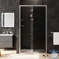 Дверь в нишу AM.PM Gem W90G-110-1-195MG 110 см профиль хром, стекло тонированное