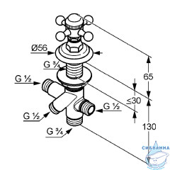 Переключатель Kludi Adlon 518484520