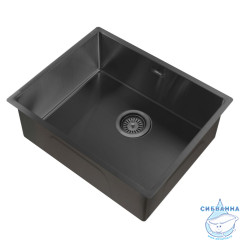 Кухонная мойка ABBER Wasser Kreis AF2196MB черная матовая