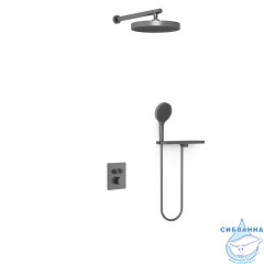 Душевая система Vincea Inspire 300 1 режим VSFW-3I21MT2RGM (вороненая сталь)