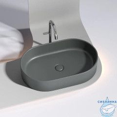  Раковина на столешницу 61 см Ceramicanova Element CN6048MDH (антрацит)