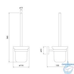 Ершик для унитаза Iddis Sena SENSSG0i47