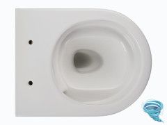 Унитаз подвесной безободковый Charus Elmo Rimless EWC700-129WT с сиденьем Soft Close (микролифт)
