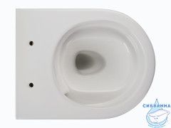 Унитаз подвесной безободковый Charus Elmo Rimless EWC700-129WT с сиденьем Soft Close (микролифт)