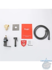 Встраиваемый смеситель Raglo R01.52.09 с гигиеническим душем (графит)