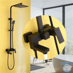 Душевая система Abber Daheim AF8216B  230 1 режим (черный матовый)