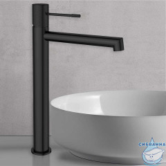 Смеситель для раковины Vincea Desire VBF-1D2MB	(черный матовый)