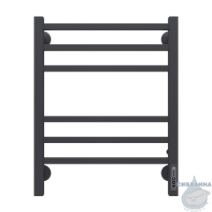 Полотенцесушитель электрический Terminus Ватикан П6 45х60 черный матовый (с возможностью скрытого подключения, подключение справа)