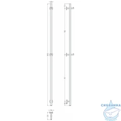 Полотенцесушитель электрический Сунержа Аскет 165 (с возможностью скрытого подключения) (белый глянцевый)