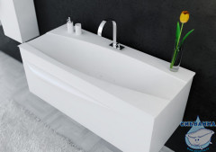 Мебельная раковина Aqwella  Papyrus 100 см глянцевая