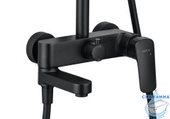 Душевая система Aquatek Вега 250 AQ2040MB (черный матовый)