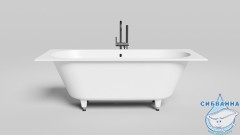 Ванна из искусственного камня Salini Ornella Axis 170x75 (материал S-Sense, белый матовый)