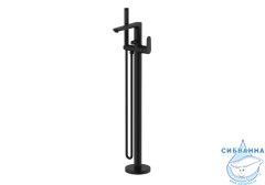 Смеситель для ванны напольный Aquatek Ника AQ1845MB (черный матовый)