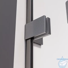 Душевое ограждение Veconi Алассио 120x90 профиль графит, стекло прозрачное AL-SP-12090-00-GR-C4 (без поддона)