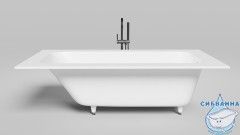 Ванна из искусственного камня Salini Orlanda Plus 190x100 (материал Solix, белый матовый)