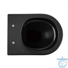 Унитаз подвесной Abber Bequem AC1102MB с сиденьем Soft Close (микролифт)