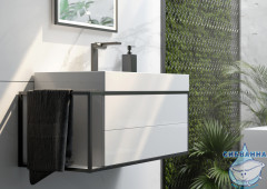 Тумба Aqwella Clarberg Logic 80 R с раковиной Toledo 70 белый глянцевый