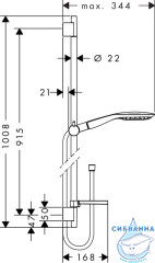 Душевой гарнитур Hansgrohe Raindance Select E 27857000