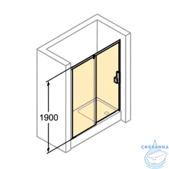 Дверь в нишу Huppe X1 120 см 140402.069.321