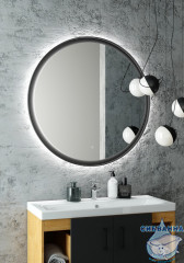 Зеркало Calypso Planet Black LED 60x60