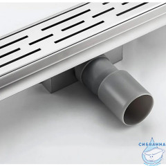 Дренажный трап для душа Gappo G87007-1 700 с решеткой (сатин)