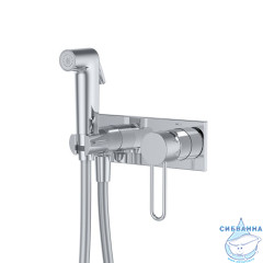 Встраиваемый смеситель с гигиеническим душем с защитным клапаном, глянцевый хром,  Duna, IDDIS, DUNSBV0i08