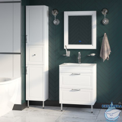 Зеркало Iddis Oxford 80 с часами LED ЗЛП111