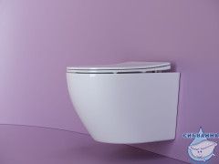 Унитаз подвесной безободковый Ceramicanova Uno Rimless CN11001 с сиденьем быстросъемным Soft Close (микролифт)