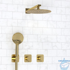 Душевая система Wasserkraft 250 1 режим A7651.303.183.208.280.197.207 (золото глянцевое)