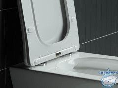 Унитаз подвесной безободковый Ceramicanova Mono Rimless CN1902 с сиденьем быстросъемным Soft Close (микролифт)