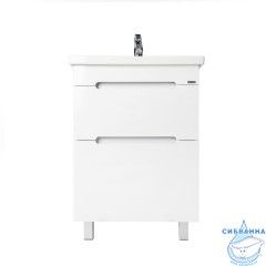 Тумба Viant Марсель 60Н с раковиной Como 60 белый