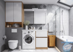 Зеркало-шкаф Акватон Лондри 120 1A267402LH010