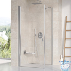 Дверь в нишу Ravak Chrome CRV1-90 профиль хром, стекло прозрачное 1QV70C01Z1