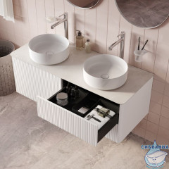 Тумба со столешницей Iddis Aiger 120 см белый матовый